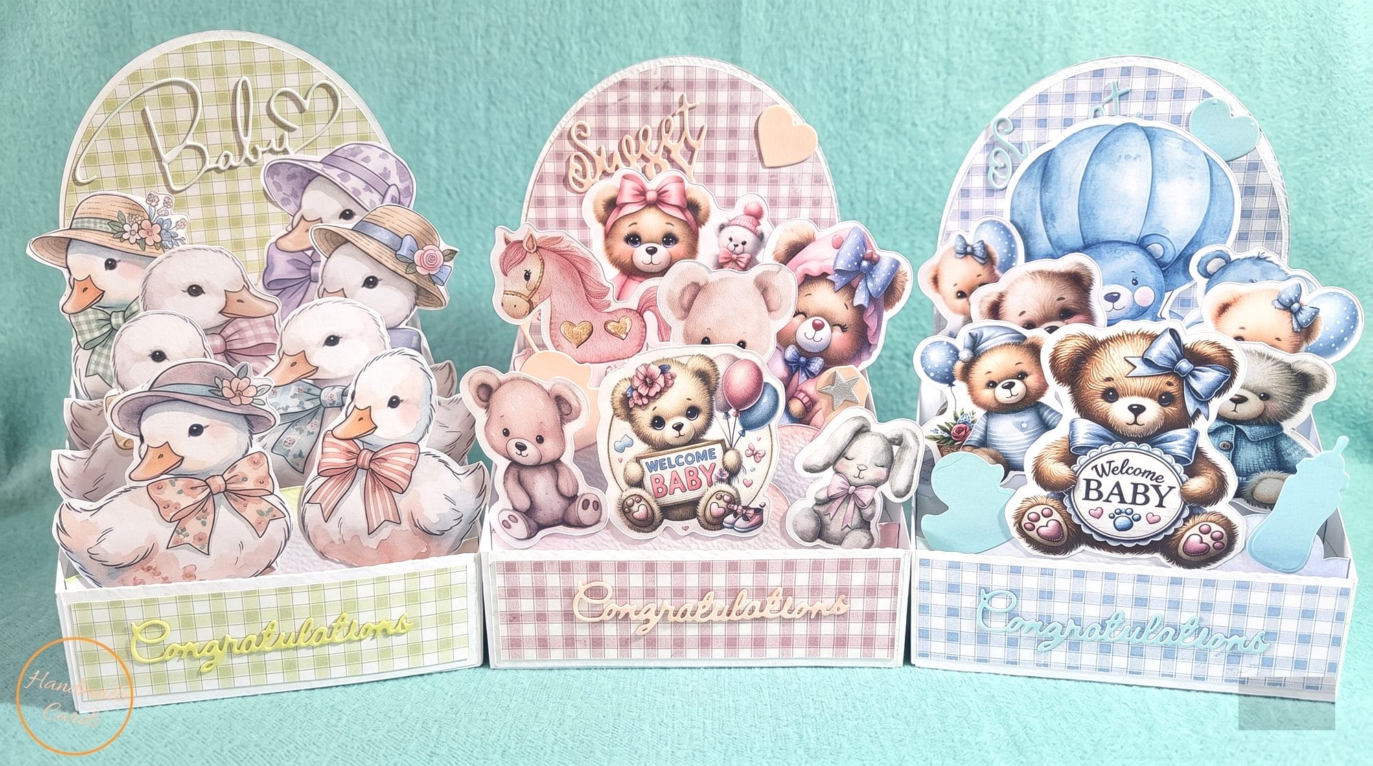 Welcome Baby Pop Up greeting caards